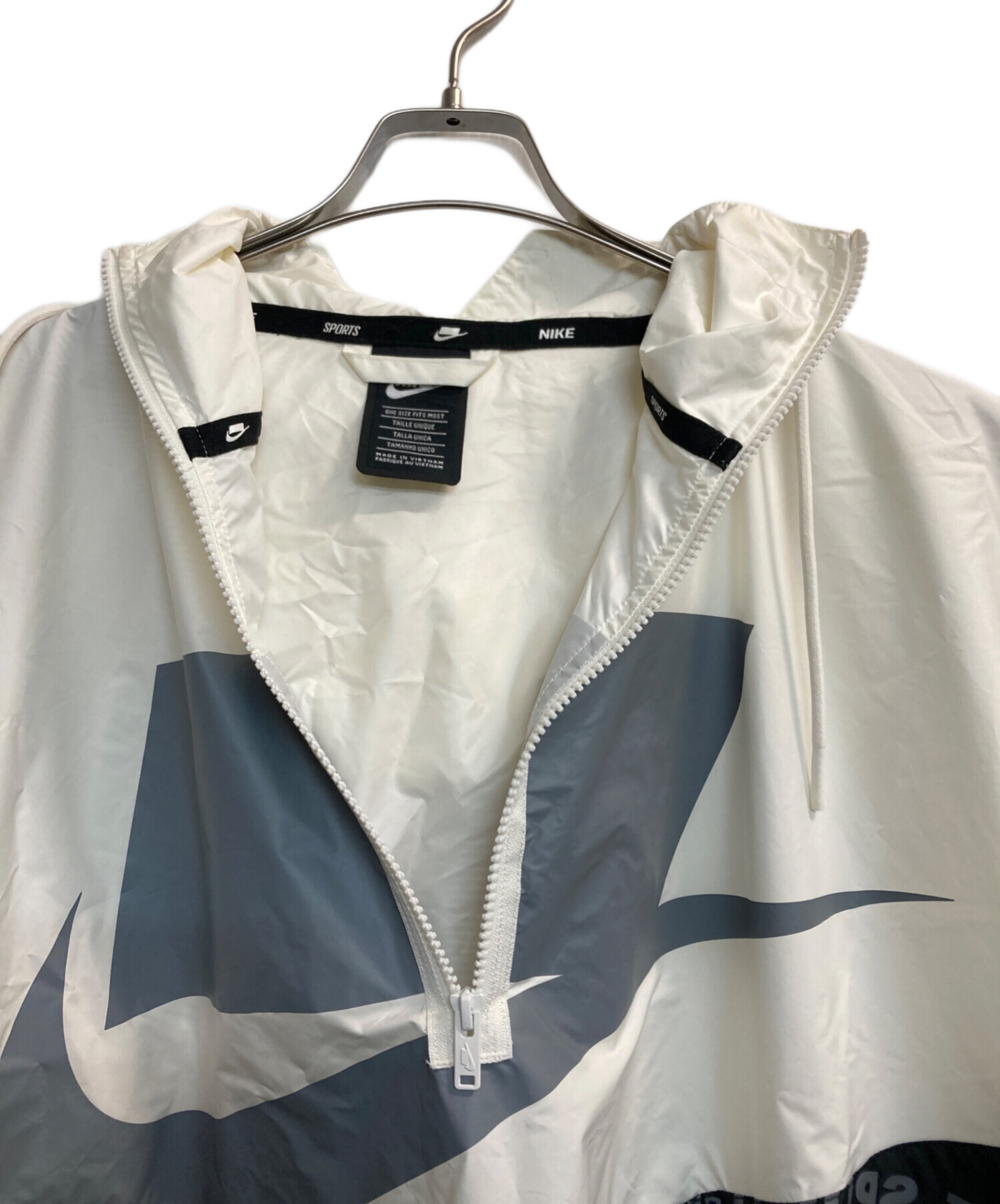 中古・古着通販】NIKE (ナイキ) M NSW NSW WR PONCHO WVN ホワイト
