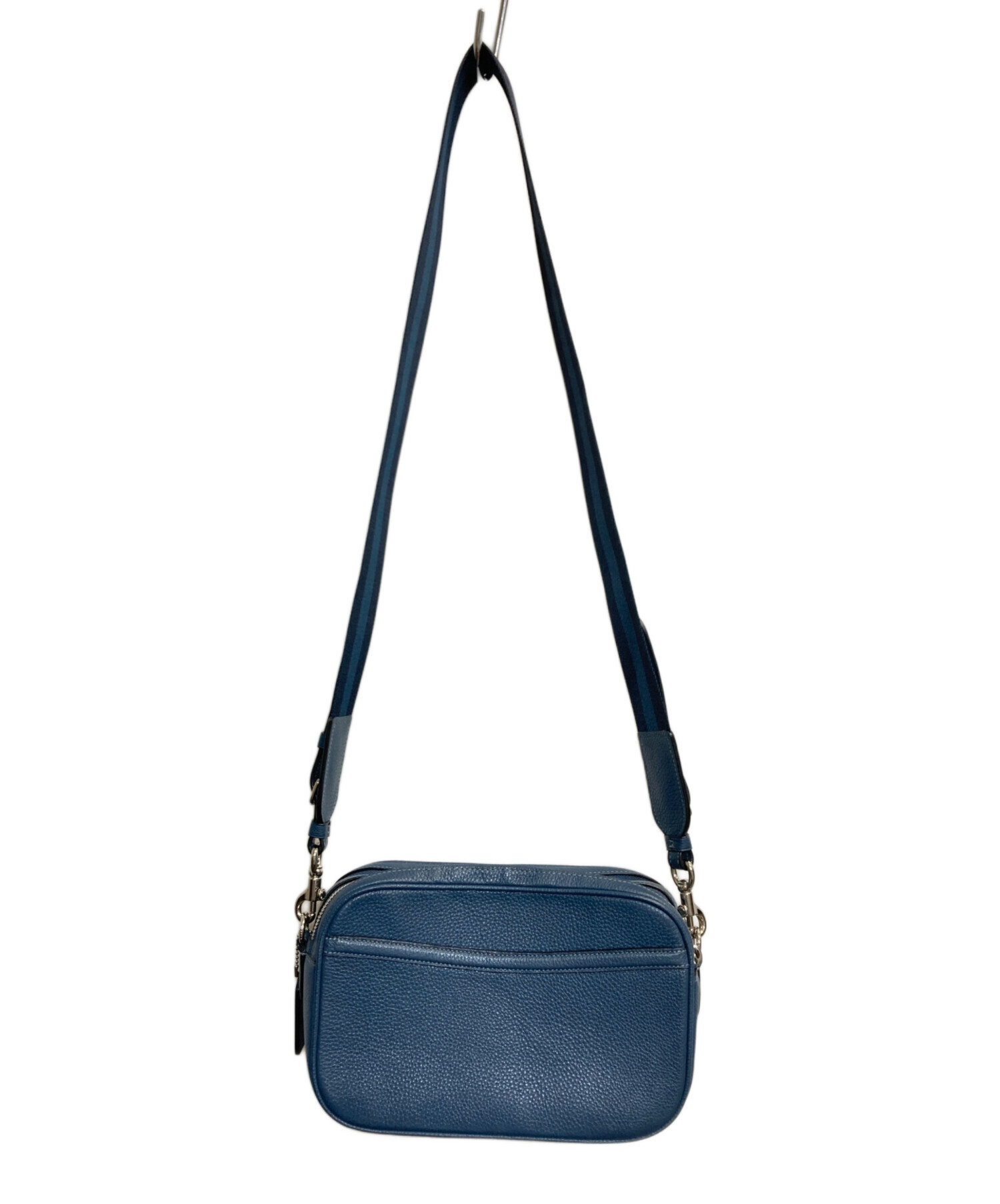 ＊yto＊COACH ボディバッグ レザー バイカラー 紺 黒 72096 中古・古着通販】COACH (コーチ) クロスボディバッグ ネイビー