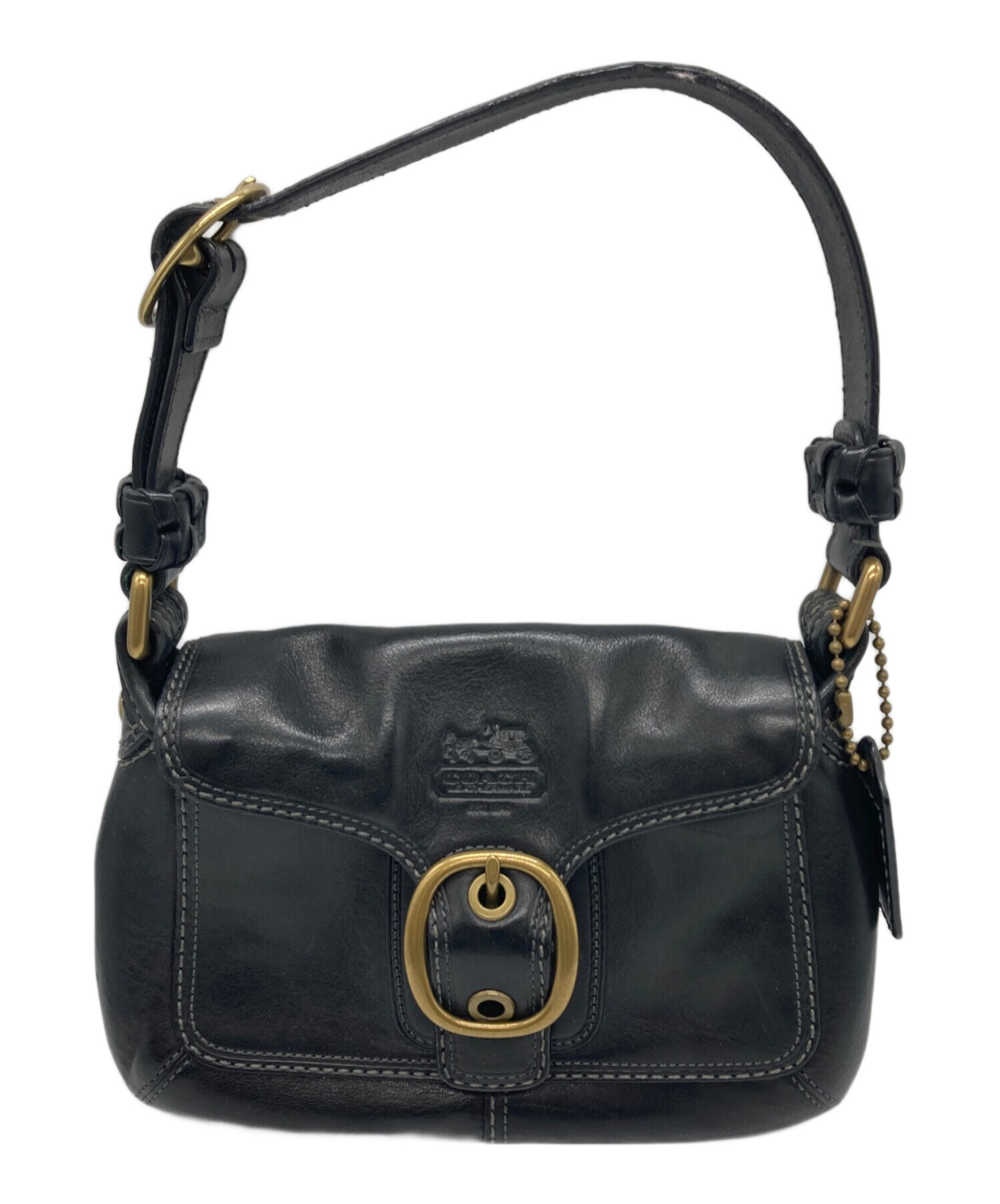 未使用！コーチ ブラック レザー ケース 中古・古着通販】COACH (コーチ) レザーブリーフケース ブラック
