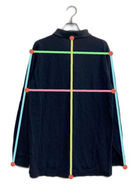 中古・古着通販】BURBERRY (バーバリー) ポロシャツ ネイビー サイズ:L