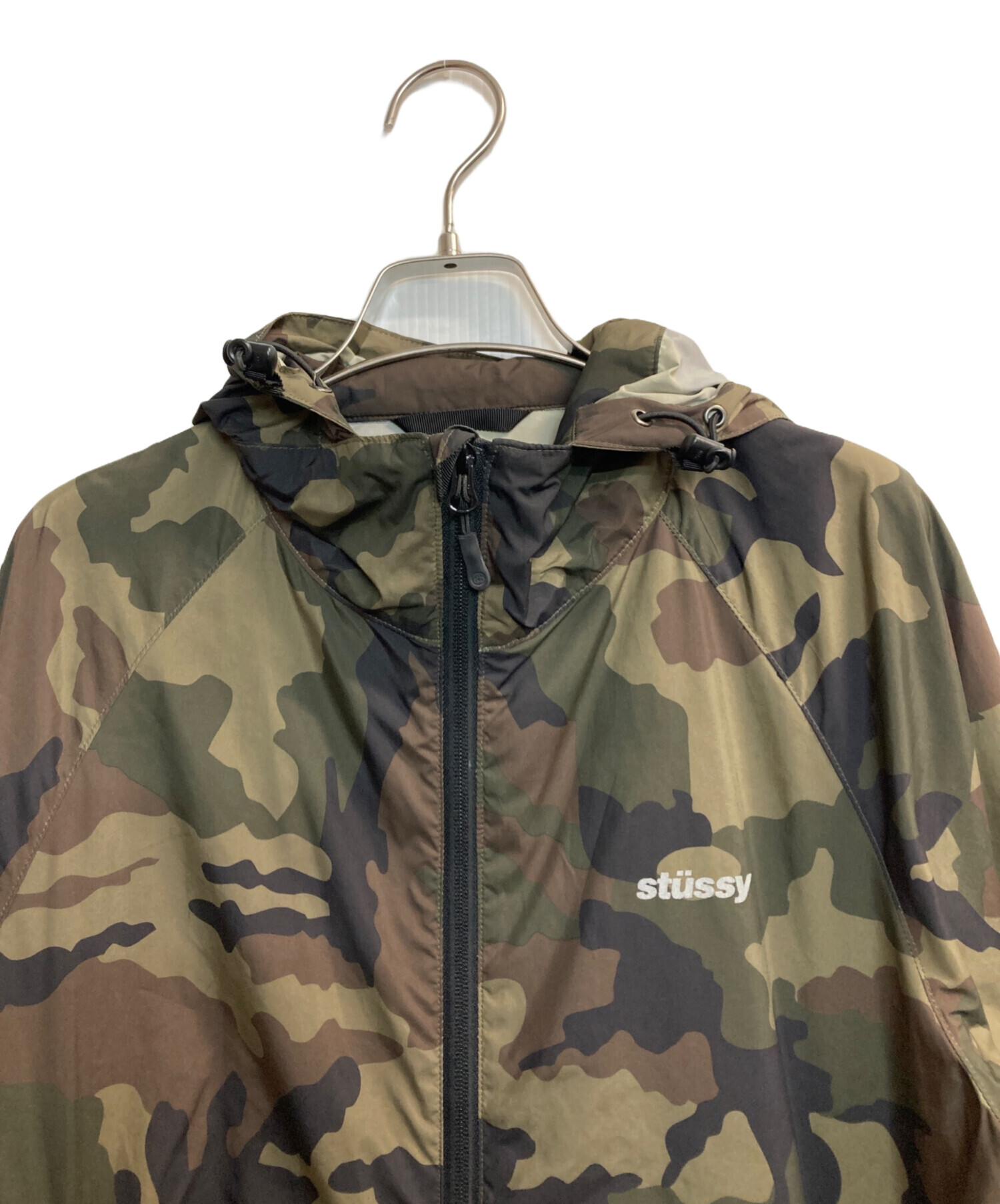 00s old stussy コーチジャケット シャドーマン カモ柄 裏起毛 中古・古着通販】stussy (ステューシー) カモ柄ジップアップジャケット