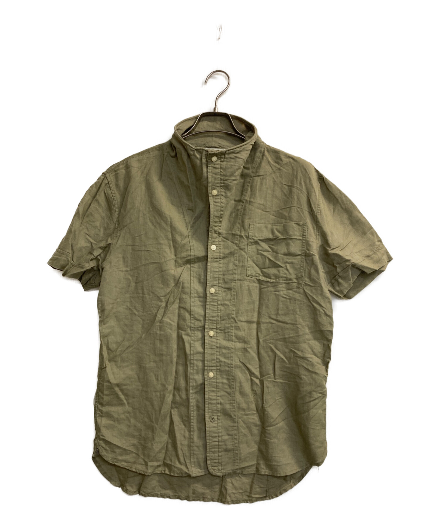 中古・古着通販】DIESEL (ディーゼル) LINEN S/S WIRE COLLER SHIRTS