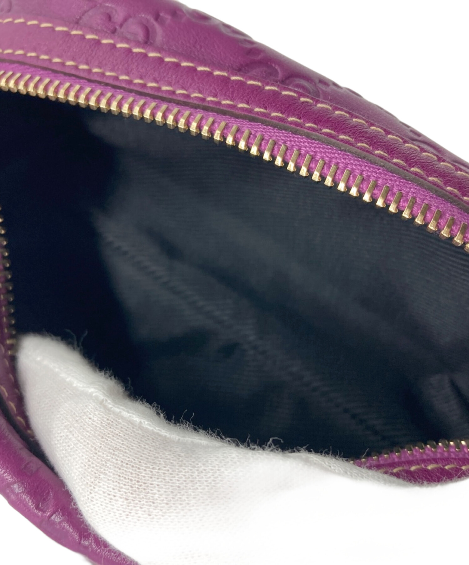 【used】GUCCI ミニポーチ 中古・古着通販】GUCCI (グッチ) ミニGGポーチ パープル｜ブランド