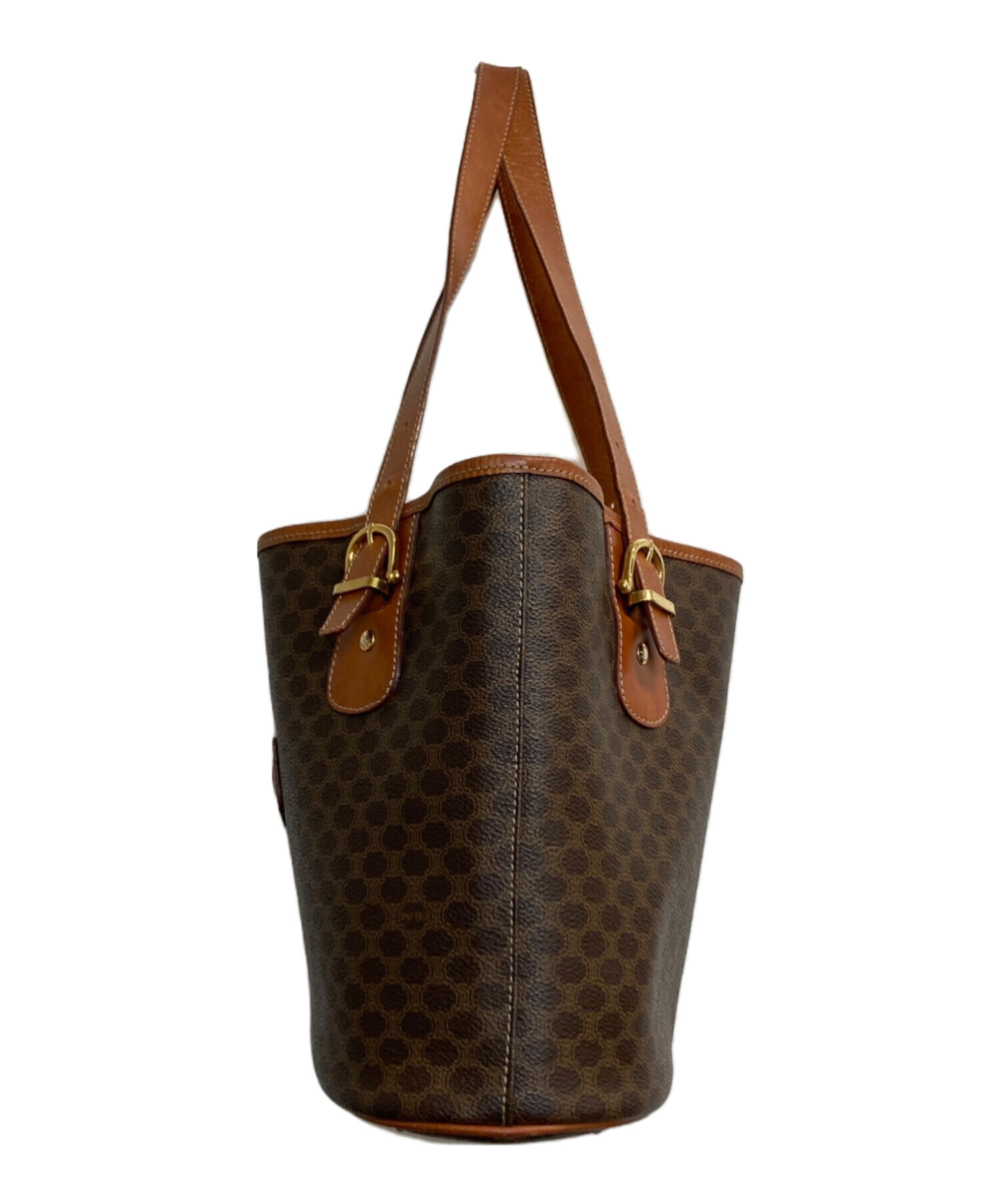中古・古着通販】CELINE (セリーヌ) マカダムトートバッグ ブラウン