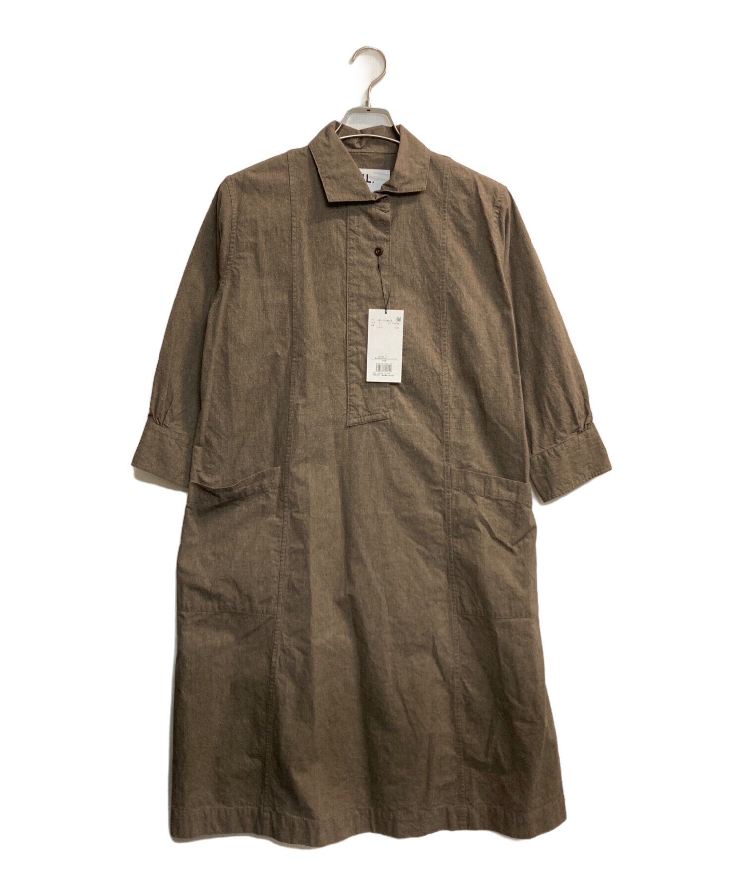 中古・古着通販】MHL (エムエイチエル) コットンンシャツワンピース 