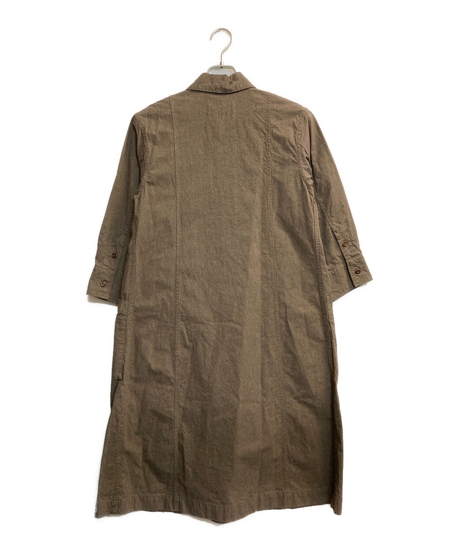 中古・古着通販】MHL (エムエイチエル) コットンンシャツワンピース 