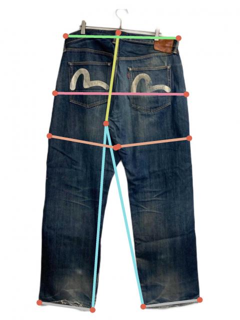 中古・古着通販】EVISU (エヴィス) カモメデニムパンツ インディゴ