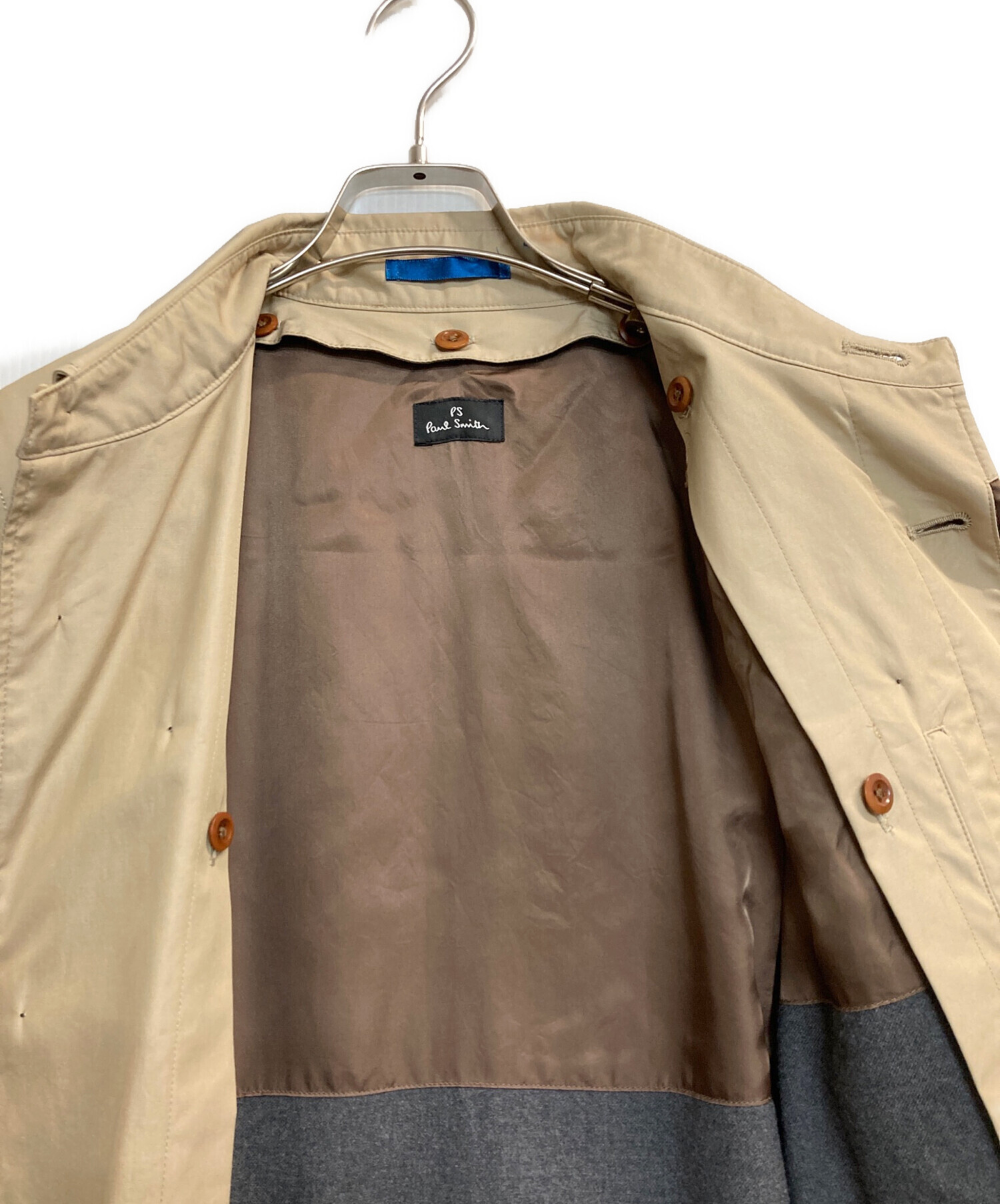 Paul Smith　ポールスミス　コート　メンズ　ブランド　アウター　ライナー Paul Smith（ポール・スミス） コート ステンカラー 起毛ライナー付き