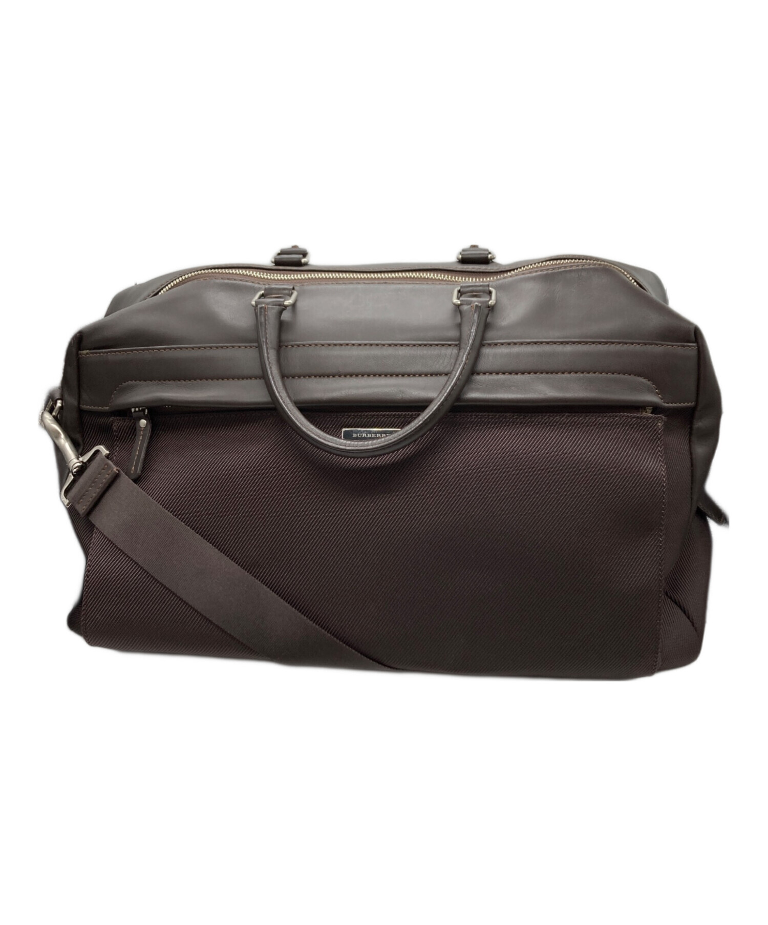 中古・古着通販】BURBERRY (バーバリー) ナイロン×レザー2WAYボストン