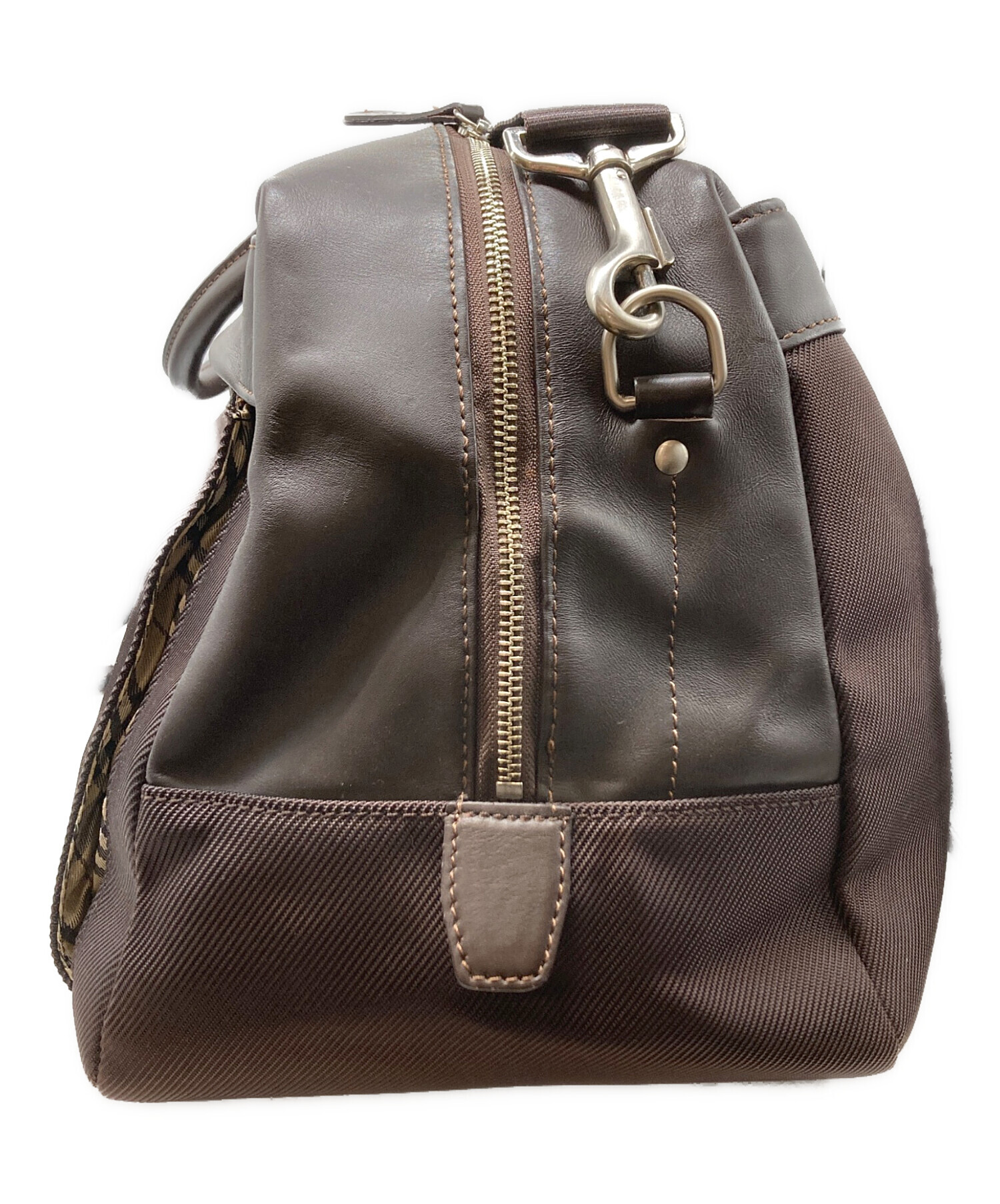 中古・古着通販】BURBERRY (バーバリー) ナイロン×レザー2WAYボストン