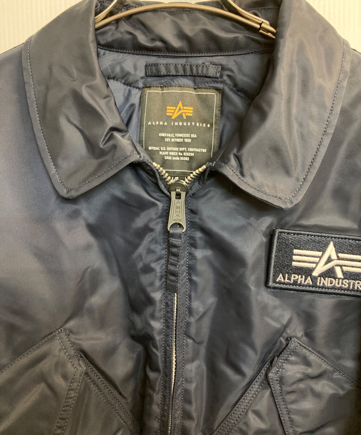 中古・古着通販】ALPHA (アルファ) フライトジャケット ネイビー