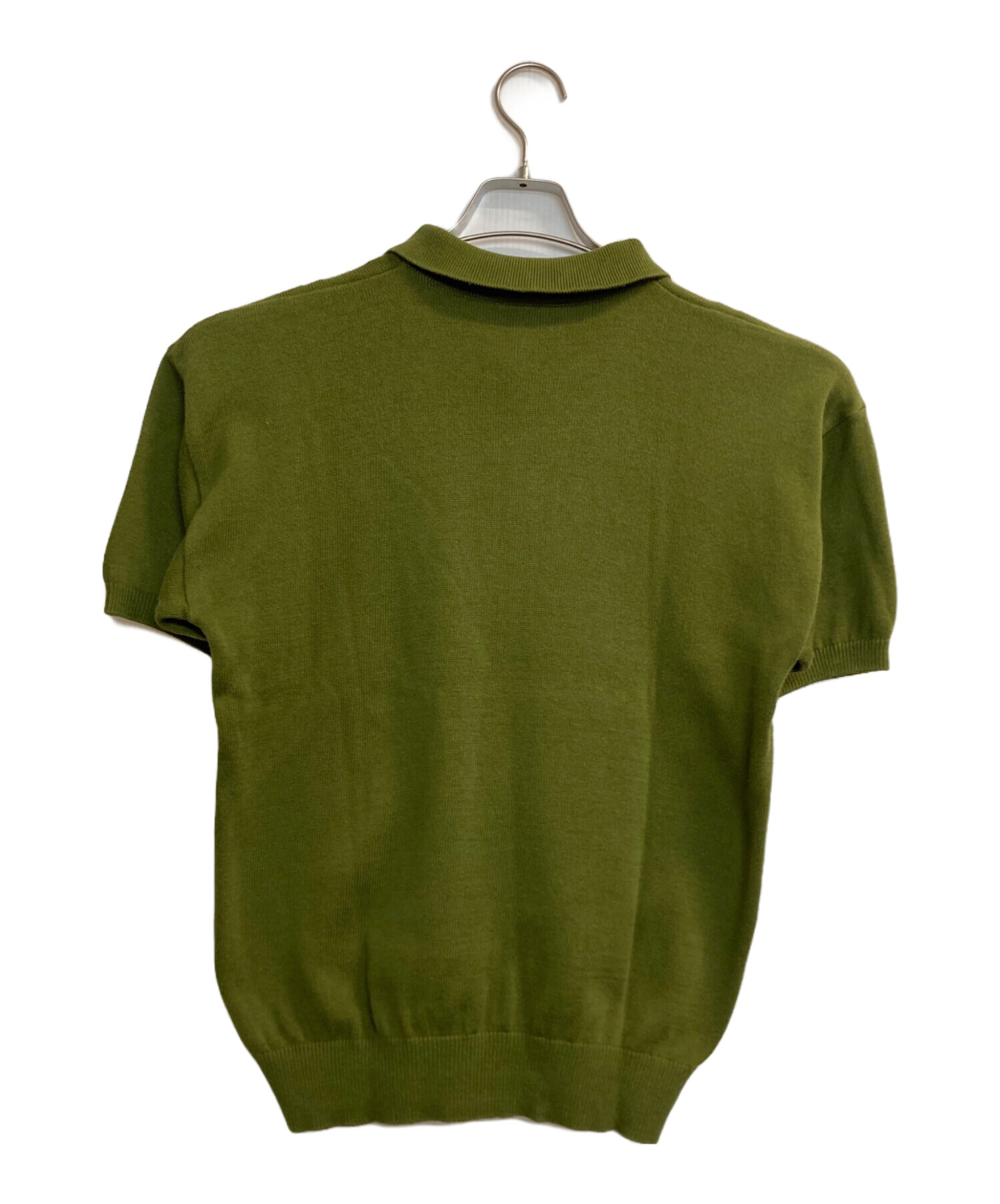 中古・古着通販】LACOSTE (ラコステ) ニットポロシャツ グリーン