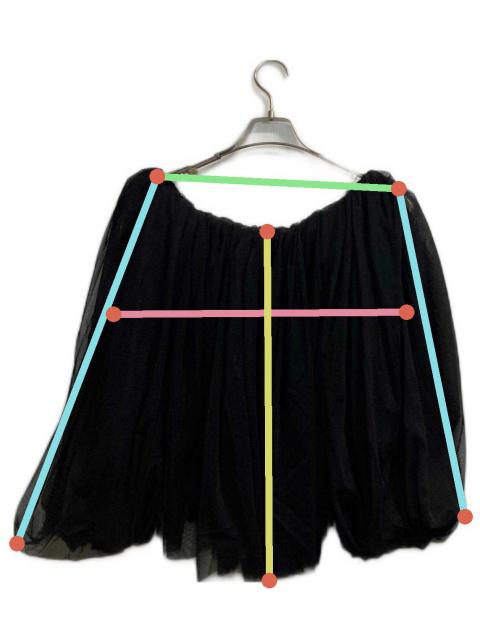 中古・古着通販】Acka (エーシーケーエー) tulle shirring blouse