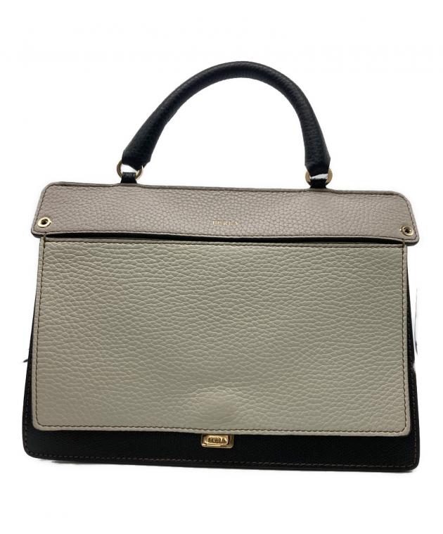 中古・古着通販】FURLA (フルラ) レザーショルダーバッグ ブラック 