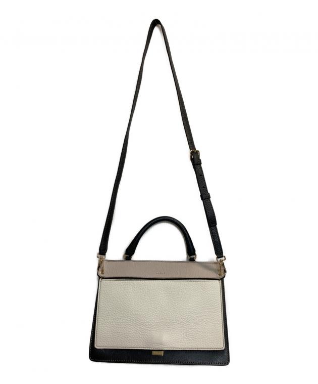 中古・古着通販】FURLA (フルラ) レザーショルダーバッグ ブラック 