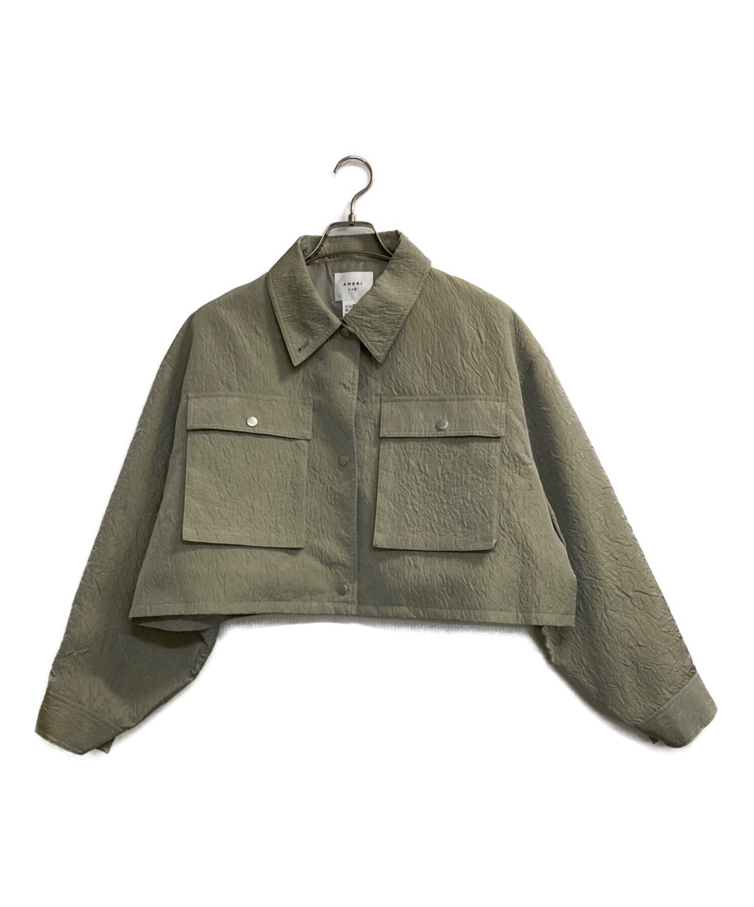 中古・古着通販】AMERI (アメリ) EMBOSS SHORT ARMY LIKE JACKET