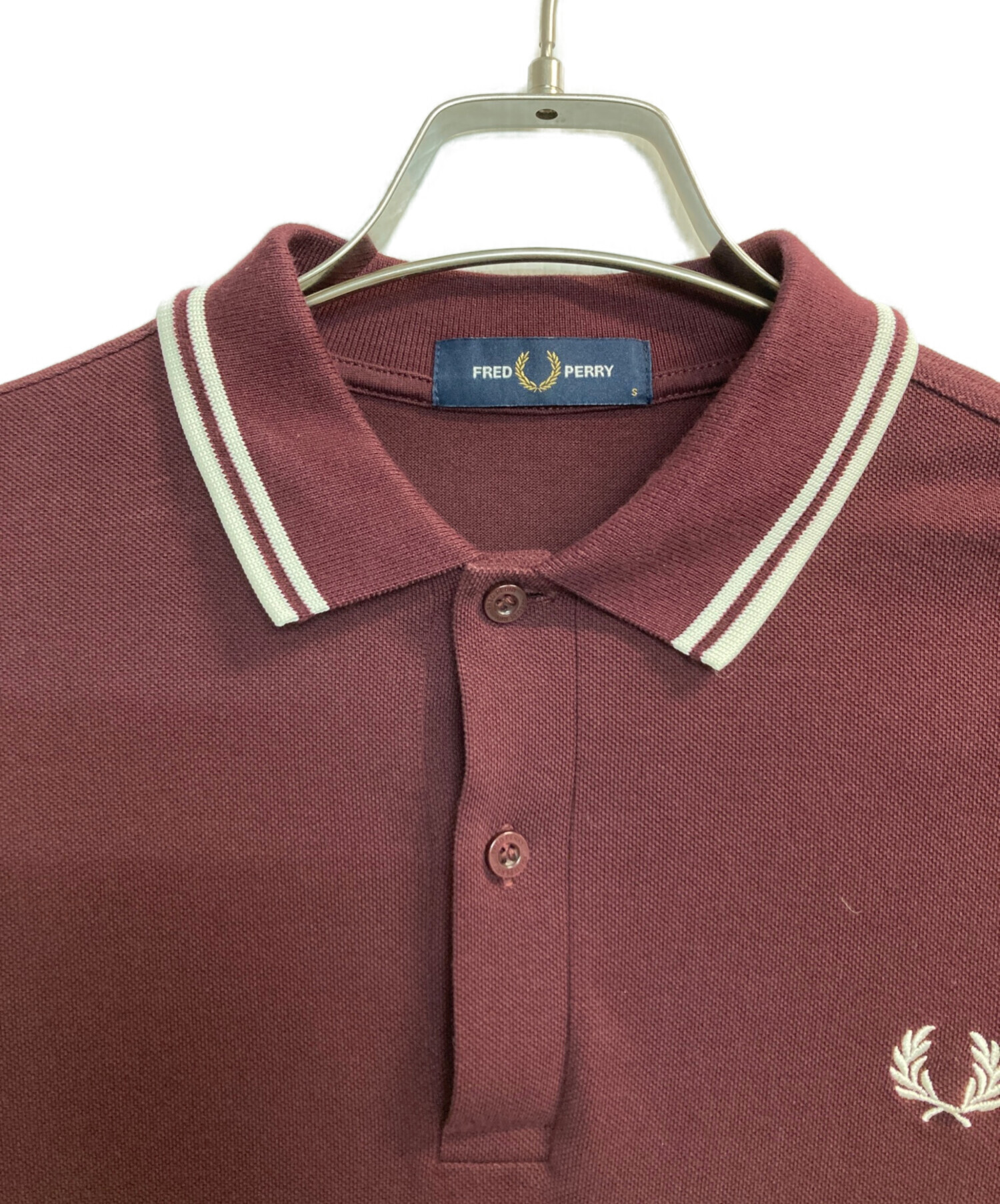 中古・古着通販】FRED PERRY (フレッドペリー) L/Sポロシャツ レッド