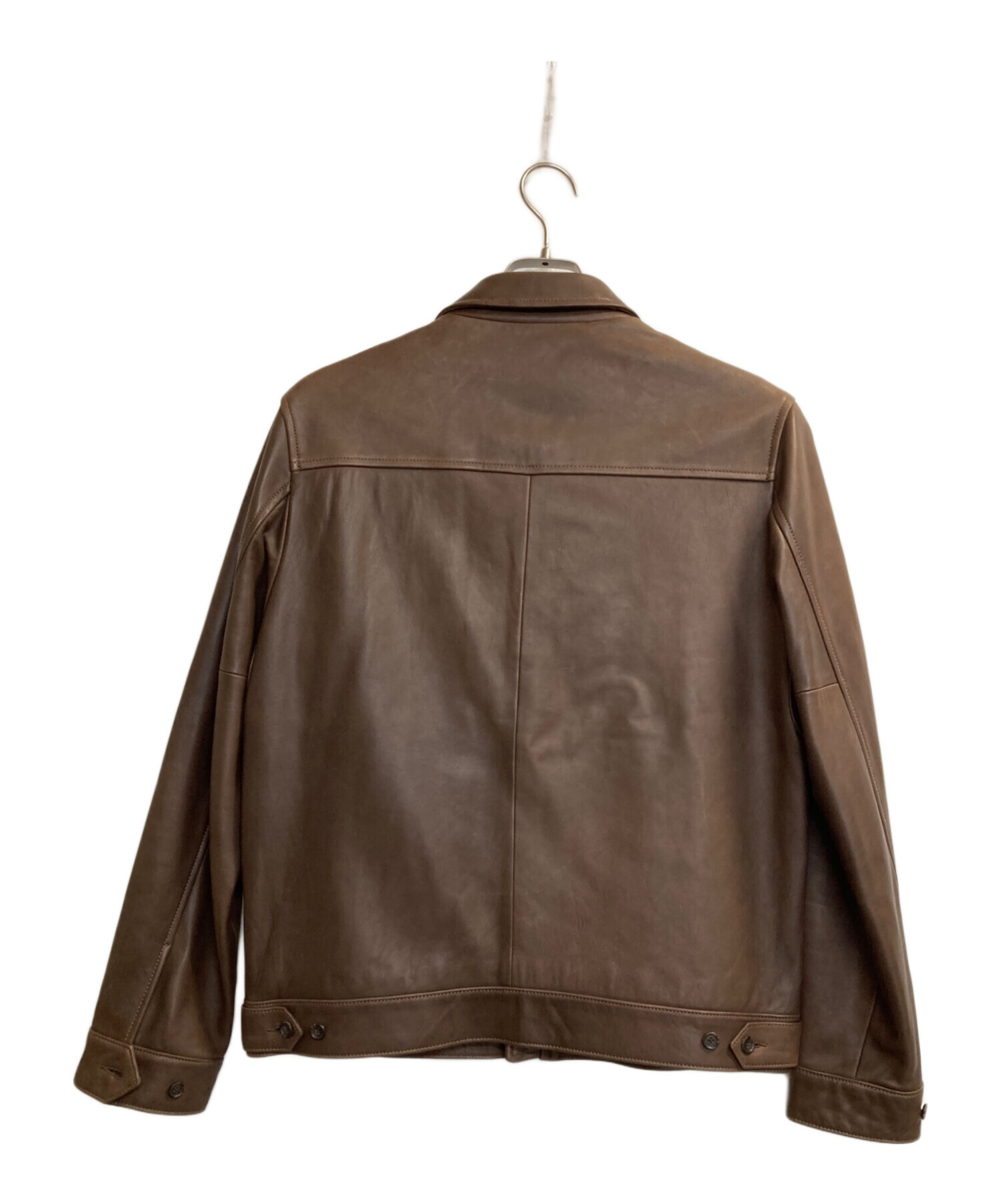 Polo by Ralph Lauren ラムレザースイングトップ ブラウン 中古・古着通販】POLO RALPH LAUREN (ポロ・ラルフローレン