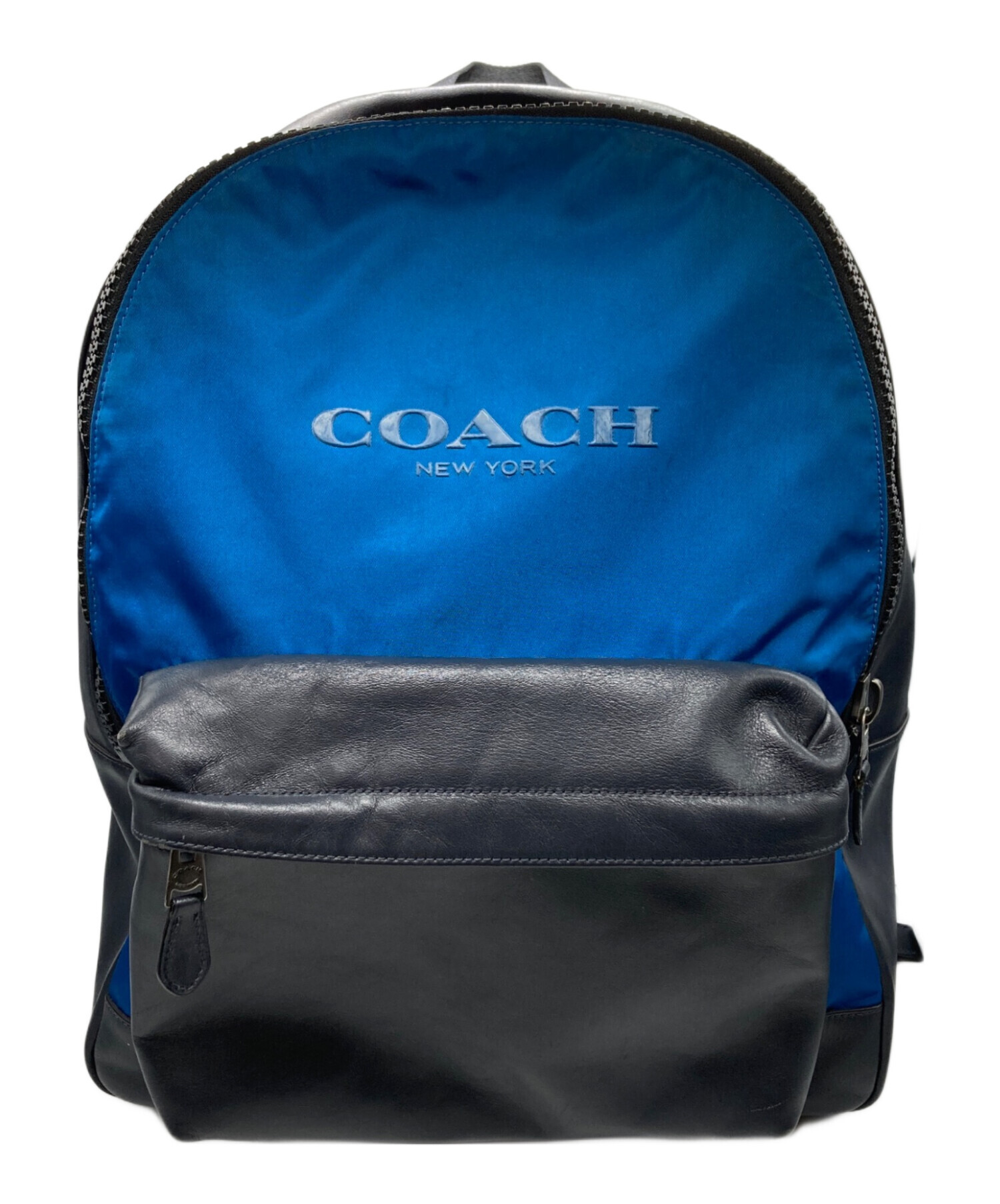COACH 青色 リュック・バックパック 中古・古着通販】COACH (コーチ) リュック ネイビー×ブルー｜ブランド