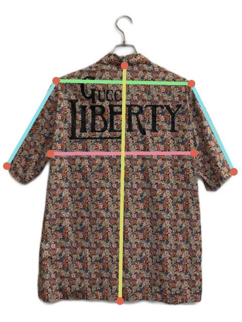 中古・古着通販】GUCCI (グッチ) LIBERTYバックプリント花柄シャツ