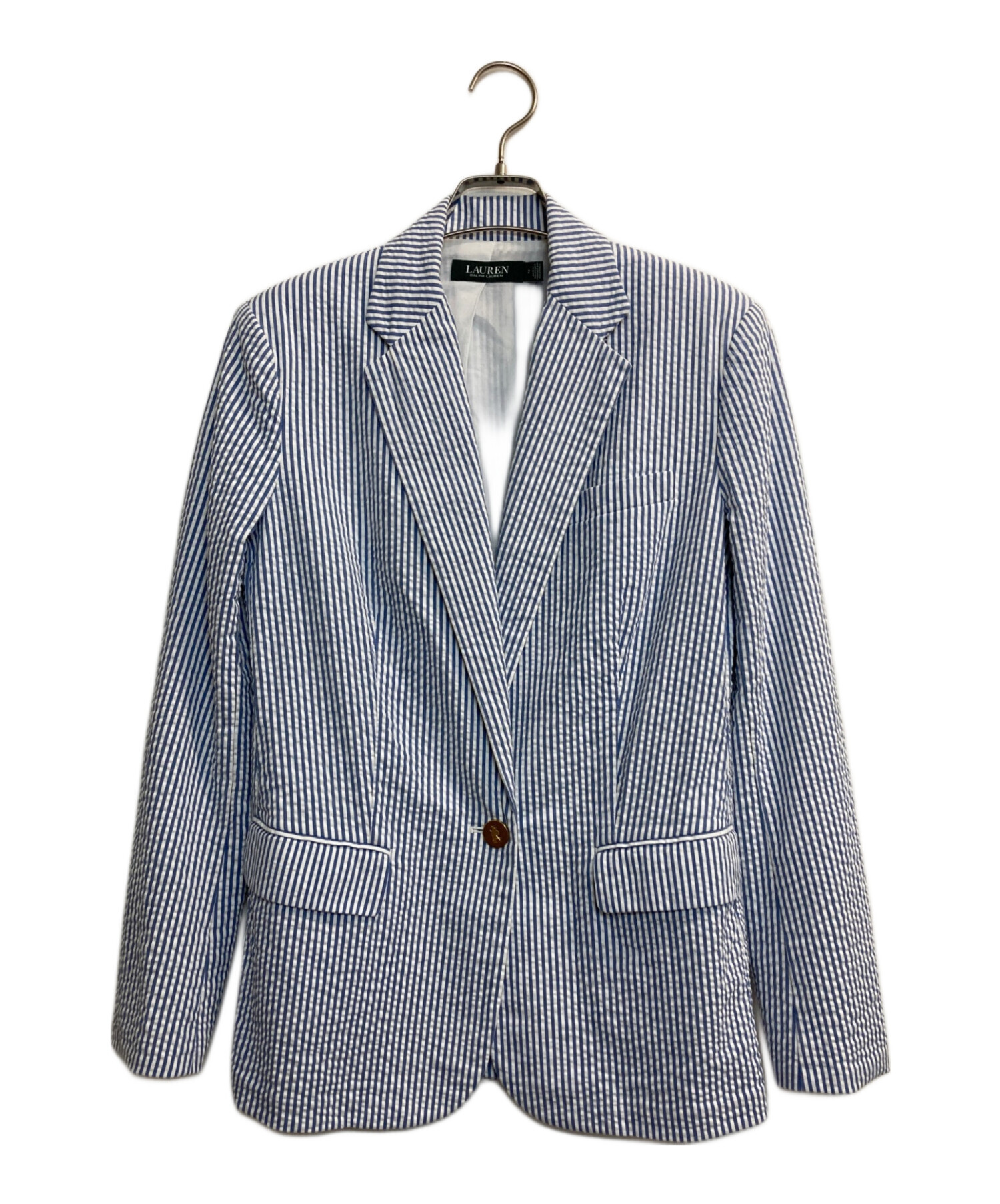 ポロ　ポロラルフローレン　ジャケット　シアサッカー　ストライプ 中古・古着通販】LAUREN RALPH LAUREN (ローレンラルフローレン) シア