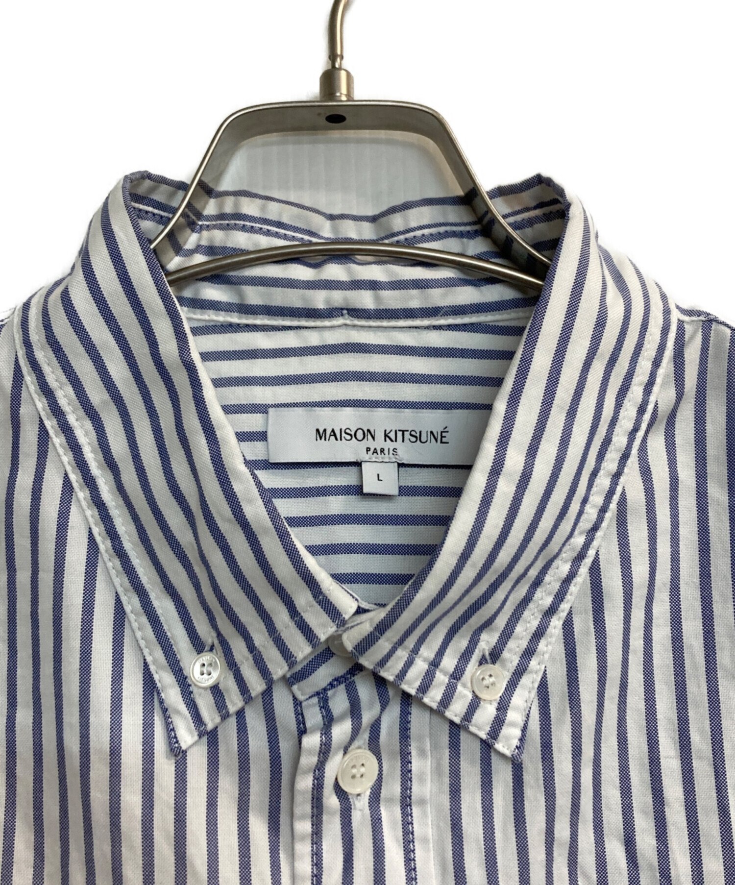 中古・古着通販】MAISON KITSUNE (メゾンキツネ) ストライプシャツ