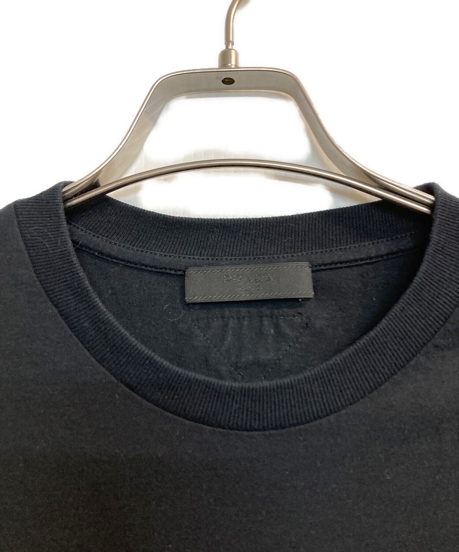 中古・古着通販】PRADA (プラダ) クルーネックパックTシャツ ブラック
