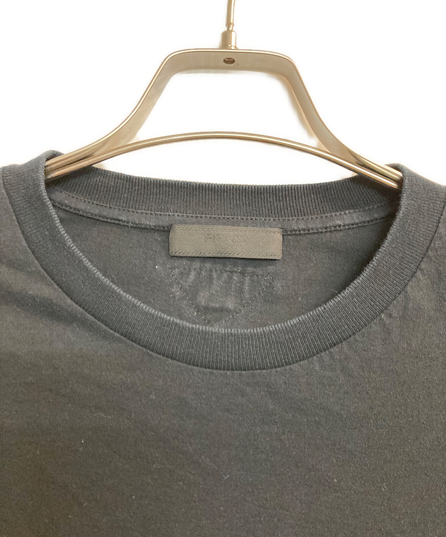 中古・古着通販】PRADA (プラダ) クルーネックパックTシャツ ブラック