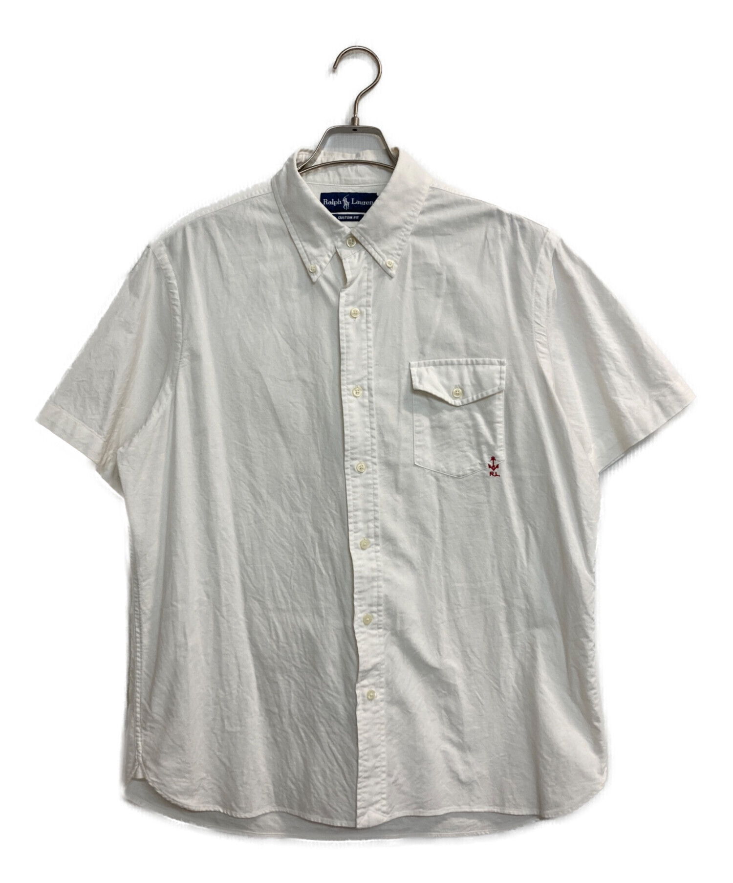 中古・古着通販】RALPH LAUREN (ラルフローレン) 半袖シャツ ホワイト