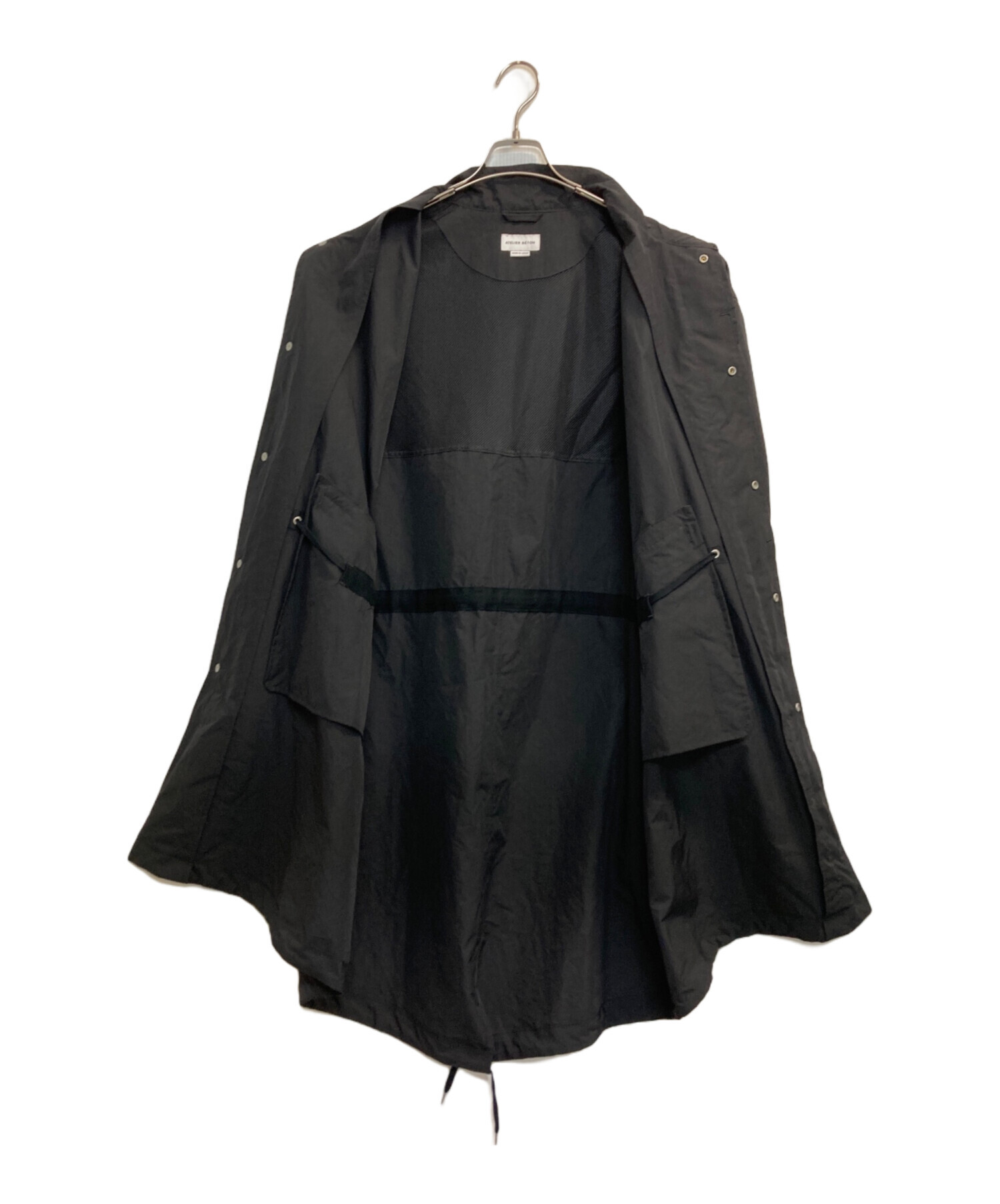 中古・古着通販】ATELIER BETON (アトリエベトン) コート ブラック