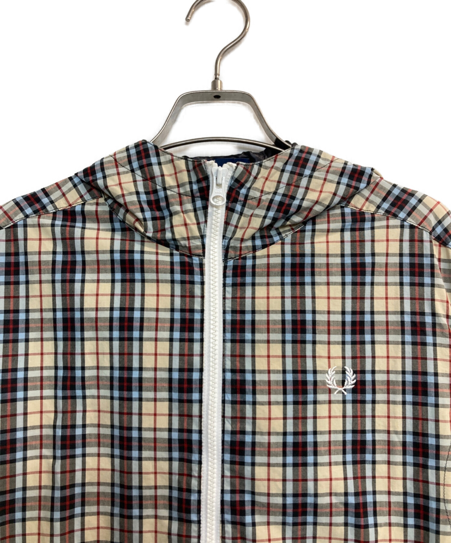 中古・古着通販】FRED PERRY (フレッドペリー) チェックフーデッド