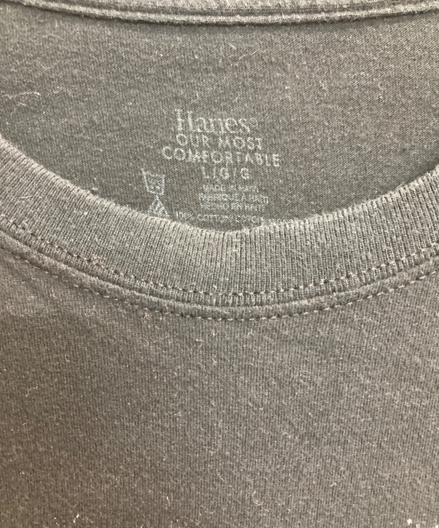 中古・古着通販】Hanes (ヘインズ) kurt cobain Tee ブラック サイズ:L 