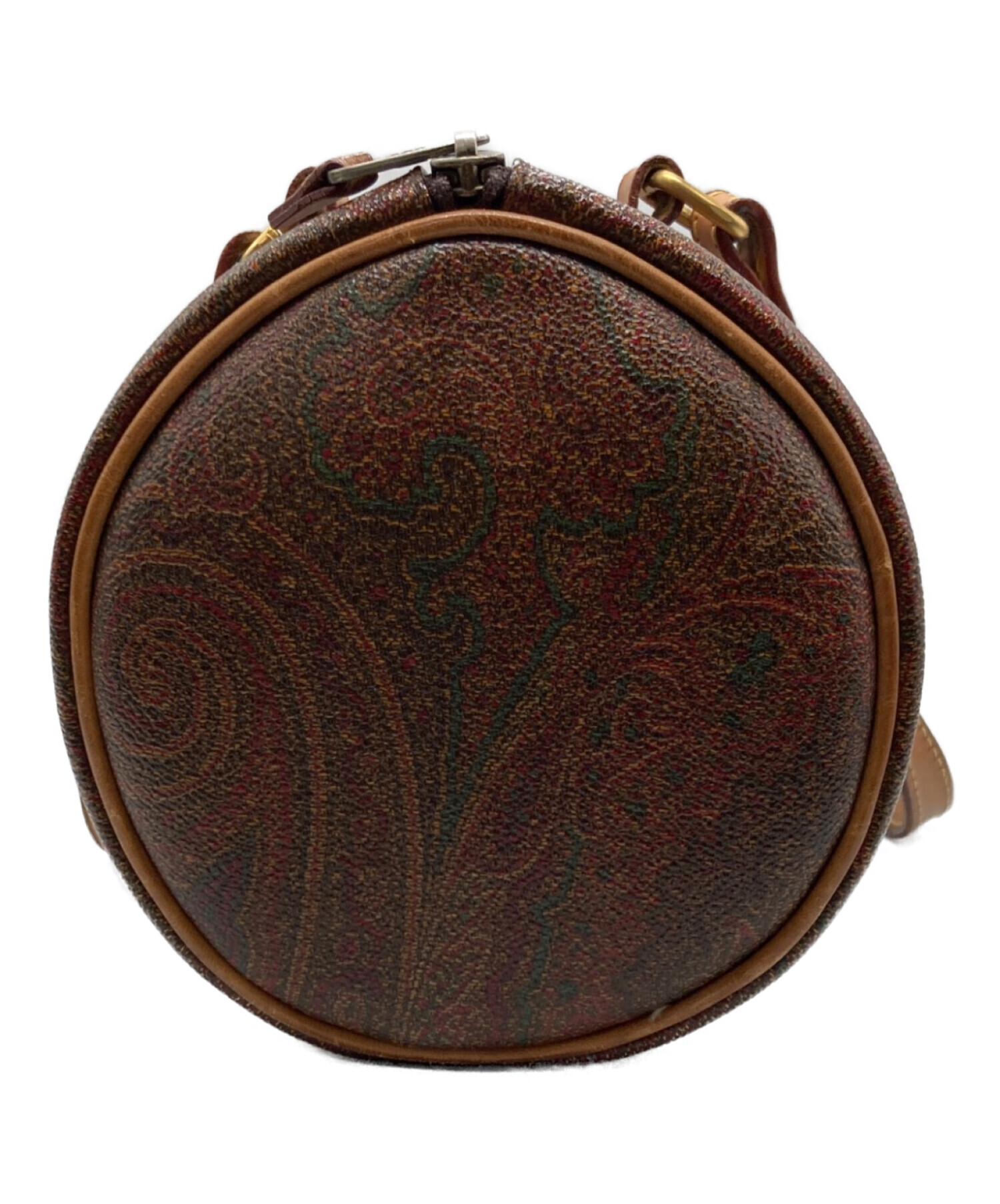 中古・古着通販】ETRO (エトロ) PVC ペイズリーミニドラムバッグ