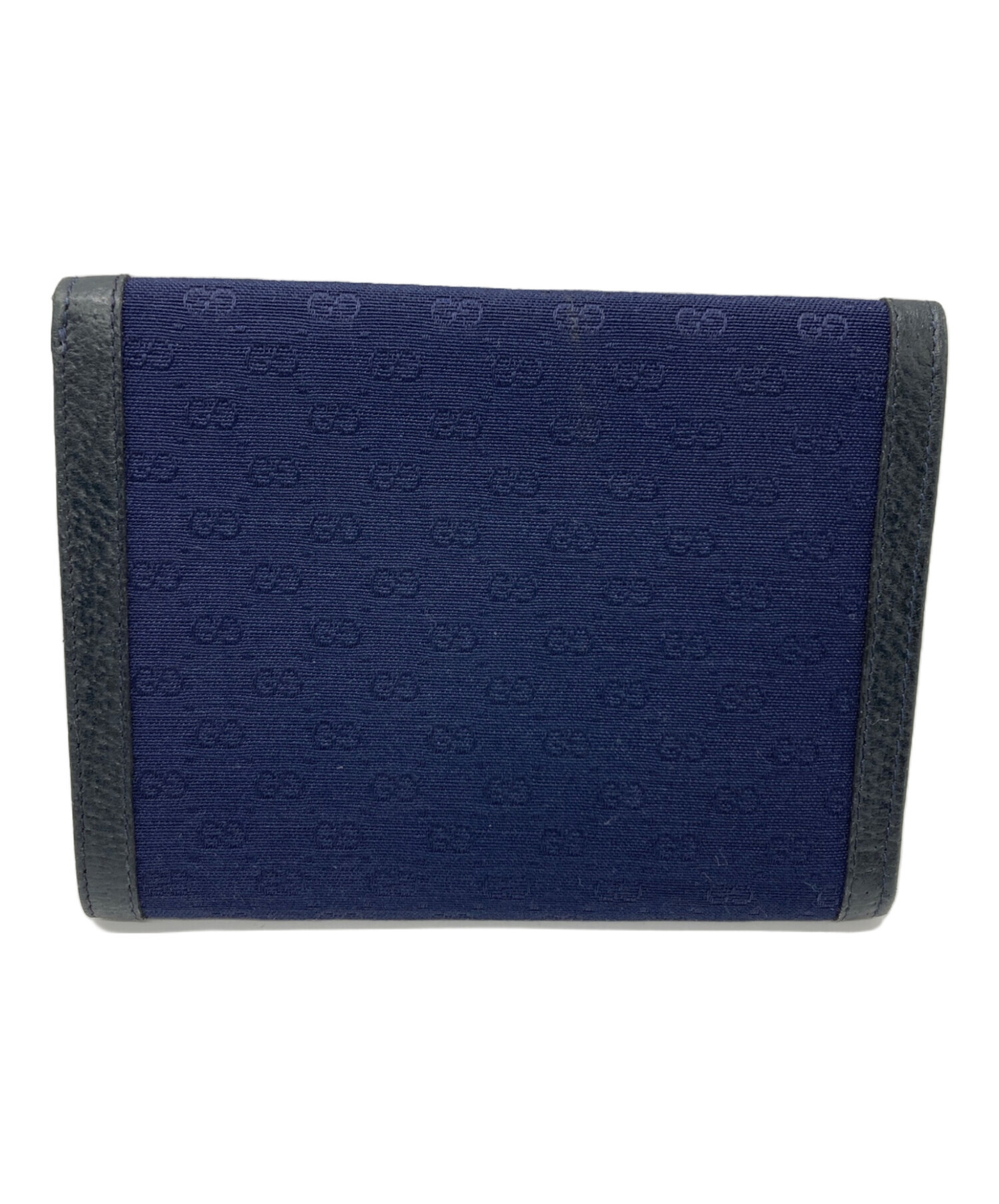 中古・古着通販】GUCCI (グッチ) コンパクトウォレット ネイビー 