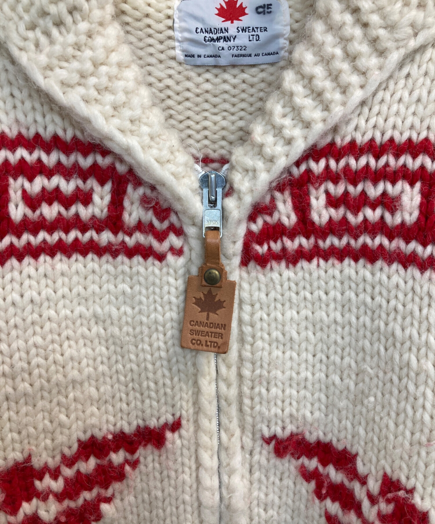 カナディアンセーター　カウチンセーター　アウター　ジャケット　ブランド　レザー 中古・古着通販】CANADIAN SWEATER (カナディアンセーター) カウチン