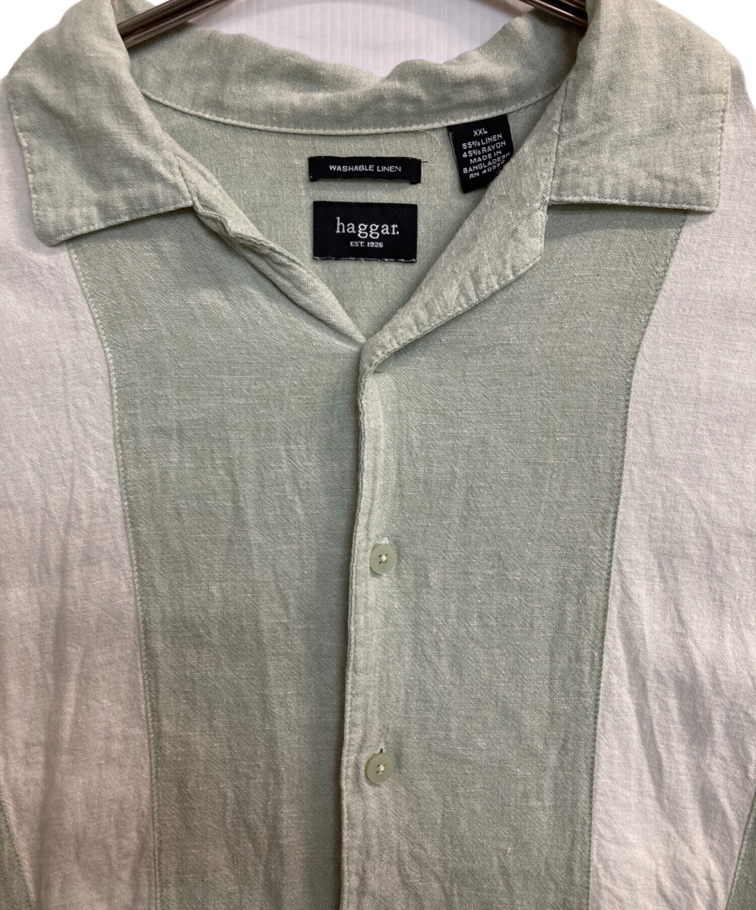 中古・古着通販】HAGGAR (ハガー) LINEN S/S SHIRTS リネンS/Sシャツ