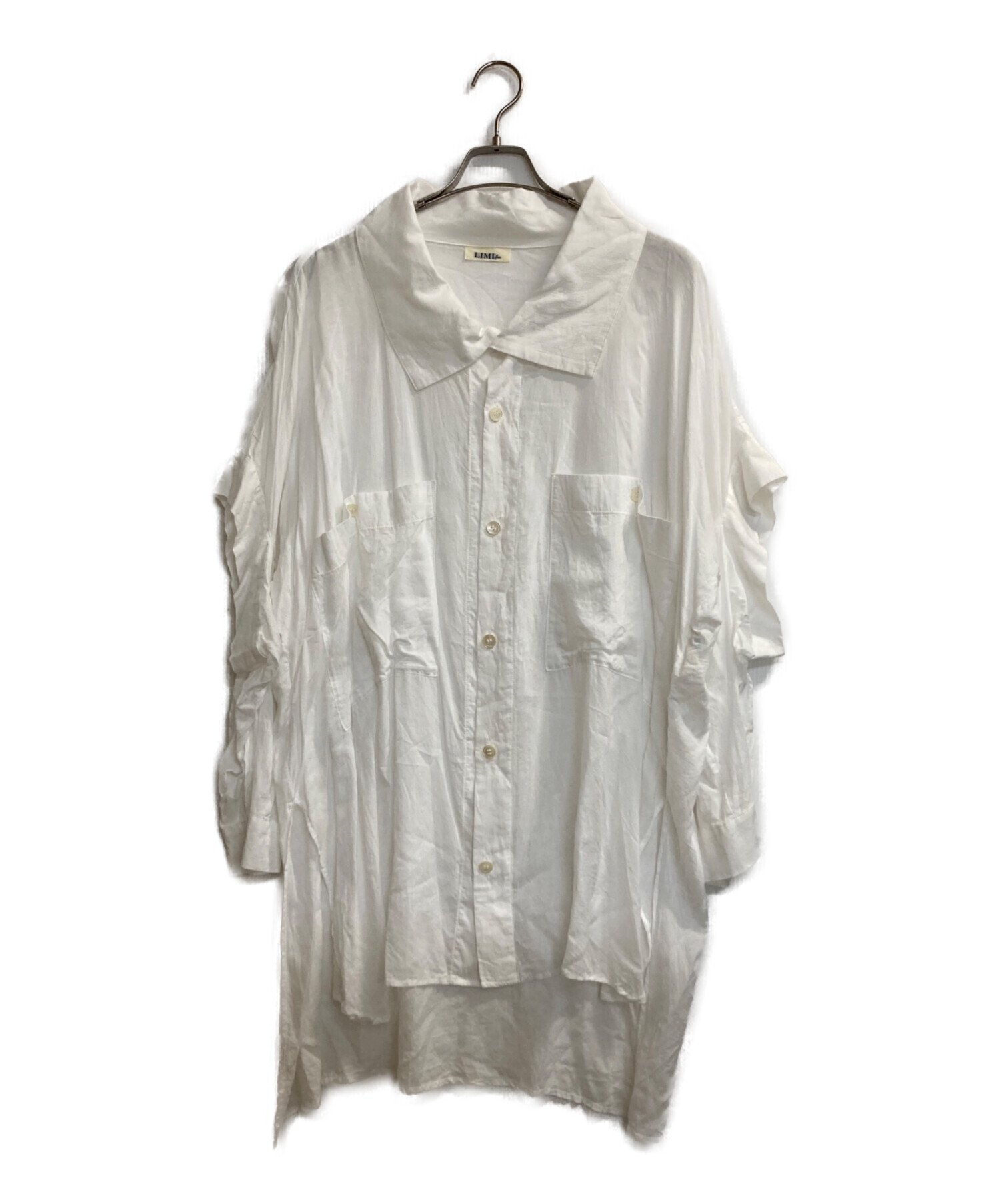 中古・古着通販】LIMI feu (リミフゥ) ロングブラウス ホワイト サイズ