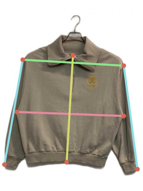 中古・古着通販】X-girl (エックスガール) PREP LOGO HALF ZIP SWEAT