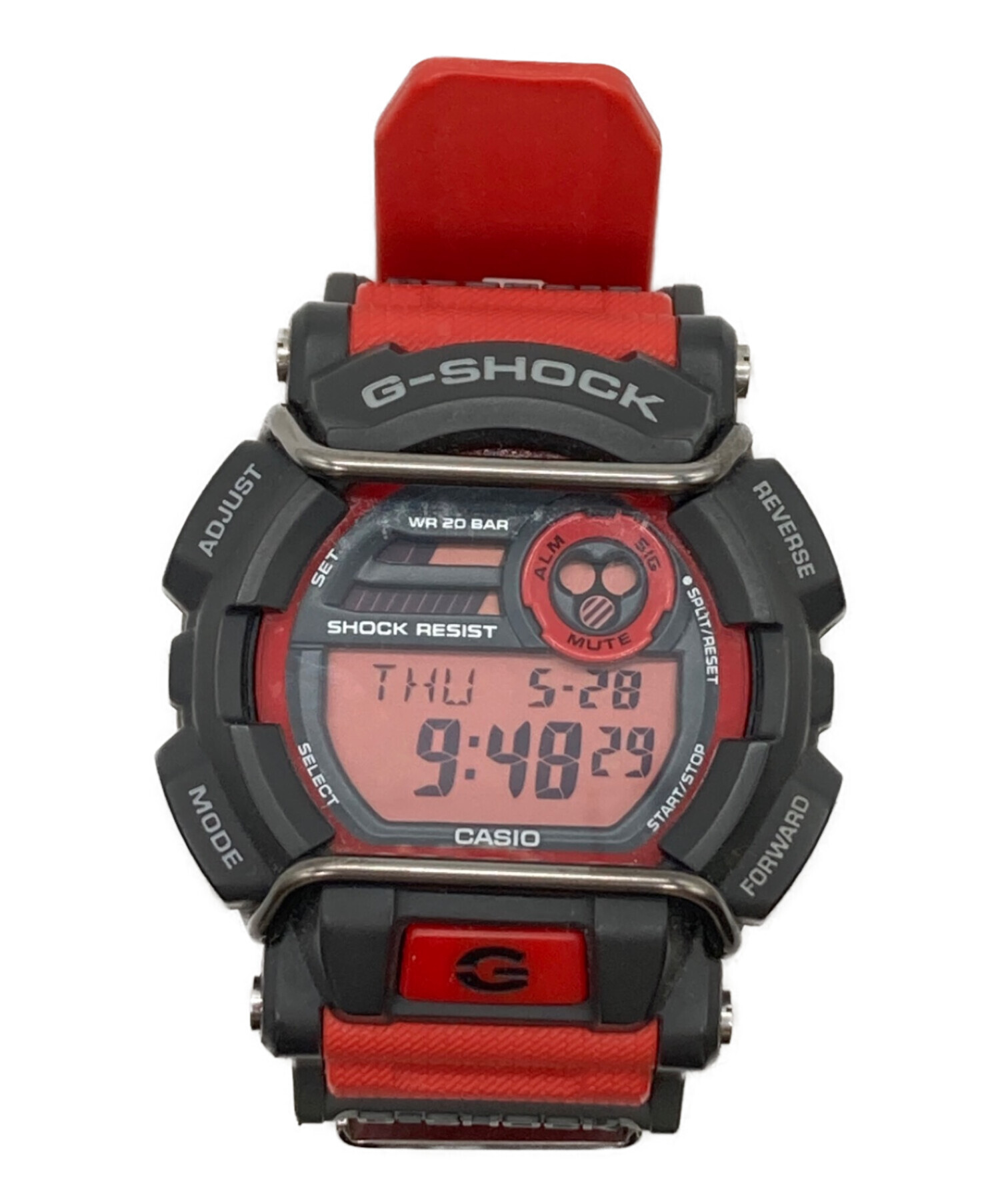 中古・古着通販】CASIO (カシオ) デジタルウォッチ レッド×ブラック 