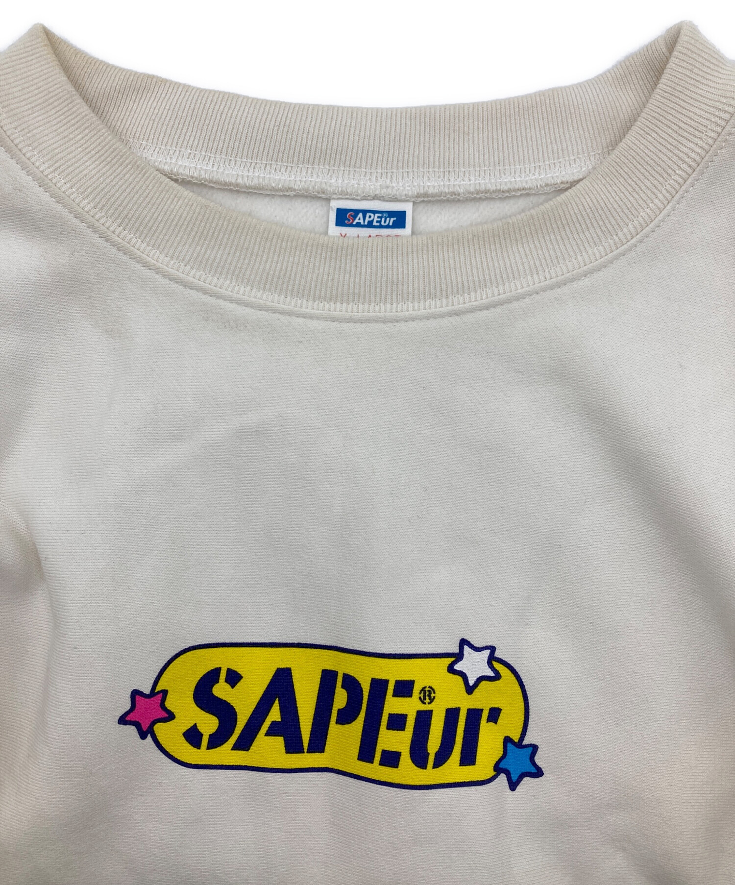 中古・古着通販】SAPEur (サプール) スウェット ホワイト サイズ:XL