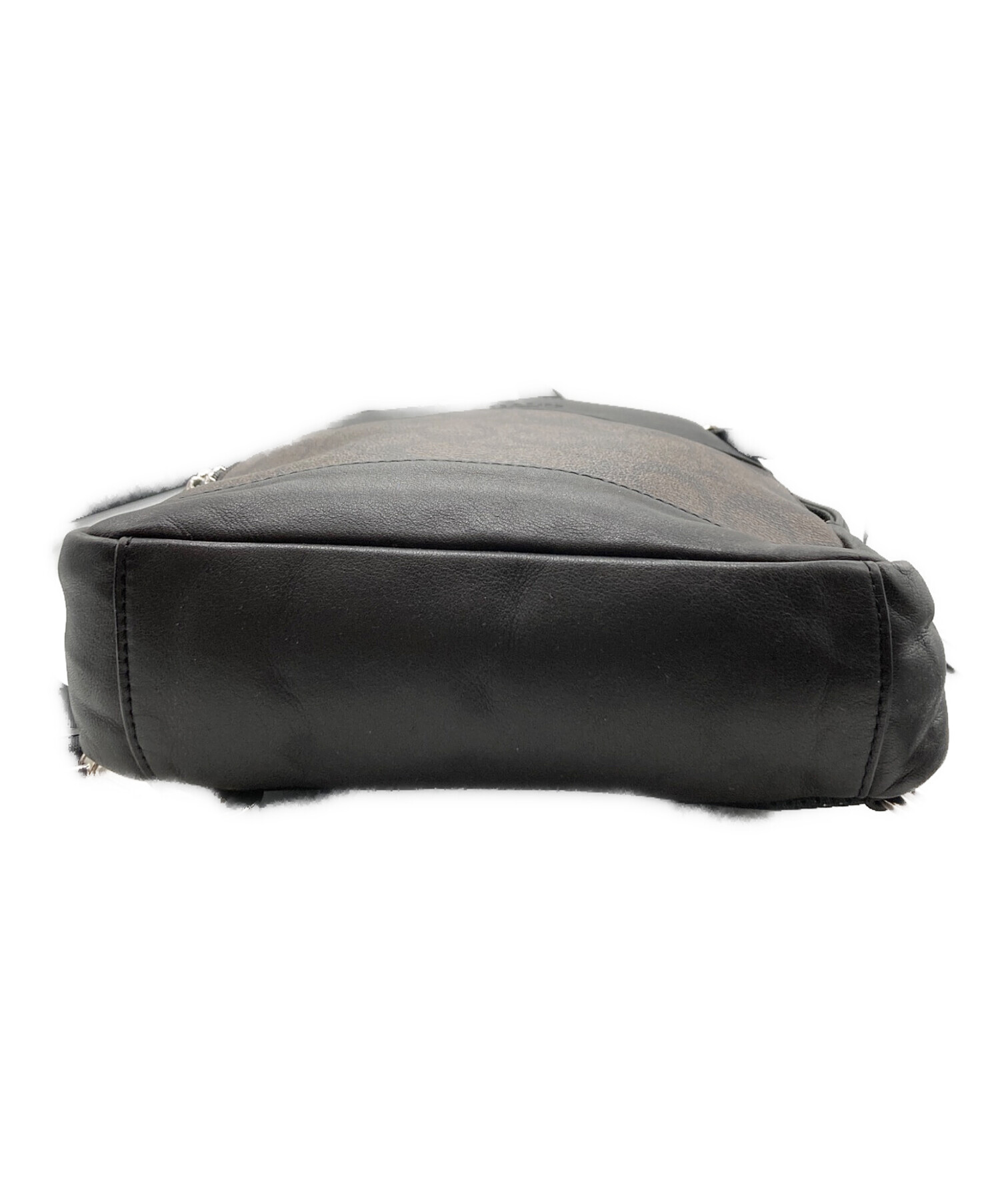中古・古着通販】COACH (コーチ) ボディーバッグ ブラック×ブラウン