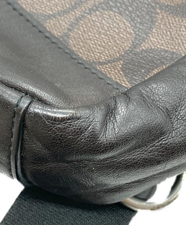 中古・古着通販】COACH (コーチ) ボディーバッグ ブラック×ブラウン
