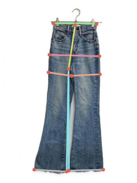 中古・古着通販】moussy (マウジー) MVS FLARE インディゴ サイズ:22