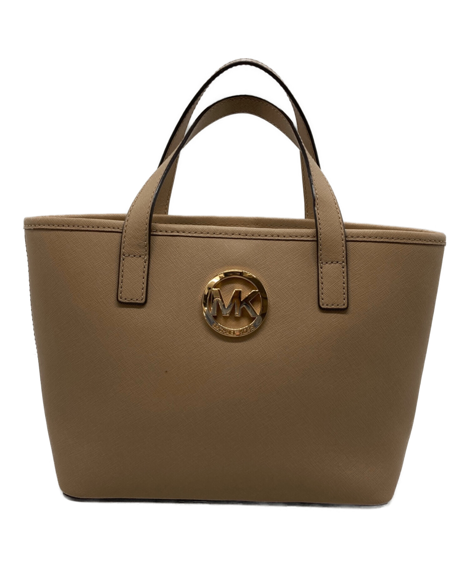 MICHAEL KORS ベージュ ハンドバッグ　新品未使用 中古・古着通販】MICHAEL KORS (マイケルコース) ハンドバッグ