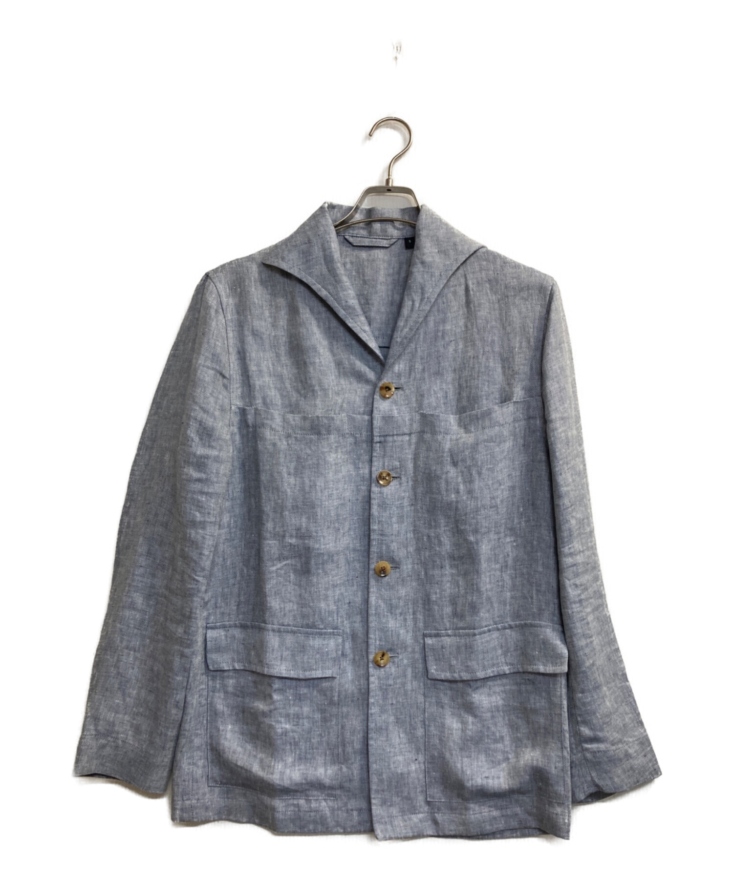 中古・古着通販】LARDINI (ラルディーニ) elleon linen jacket ブルー 
