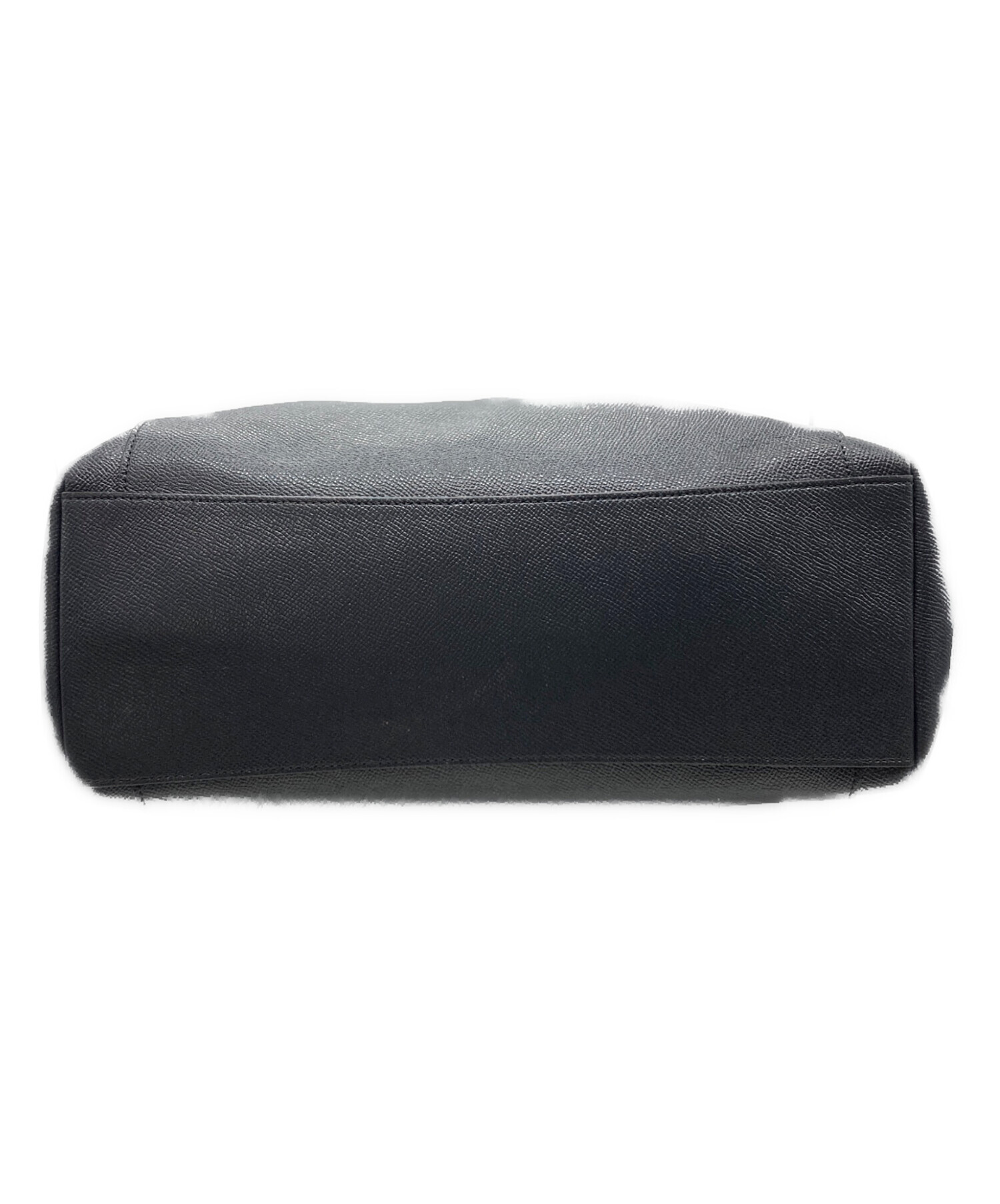 中古・古着通販】COACH (コーチ) レザートートバッグ ネイビー