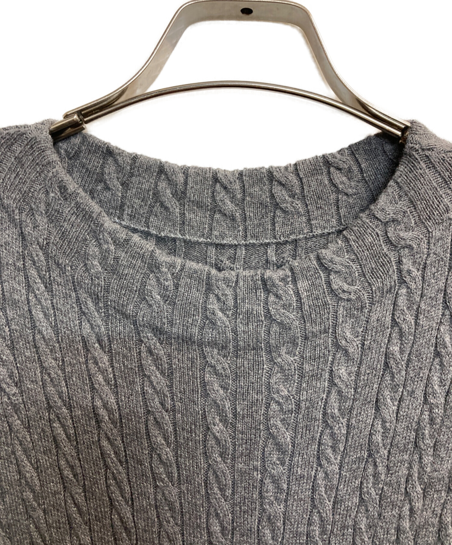 中古・古着通販】Her lip to (ハーリップトゥ) Puff Sleeve Cable Knit