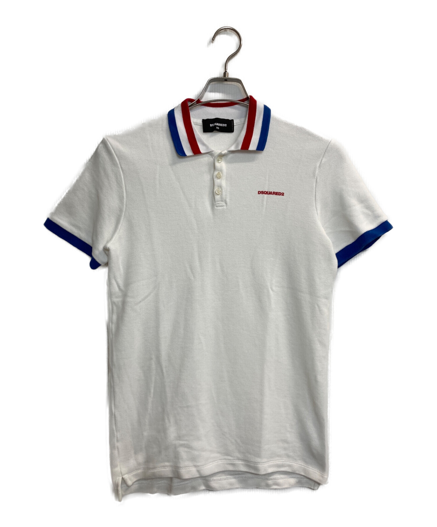 中古・古着通販】DSQUARED2 (ディースクエアード) ポロシャツ ホワイト