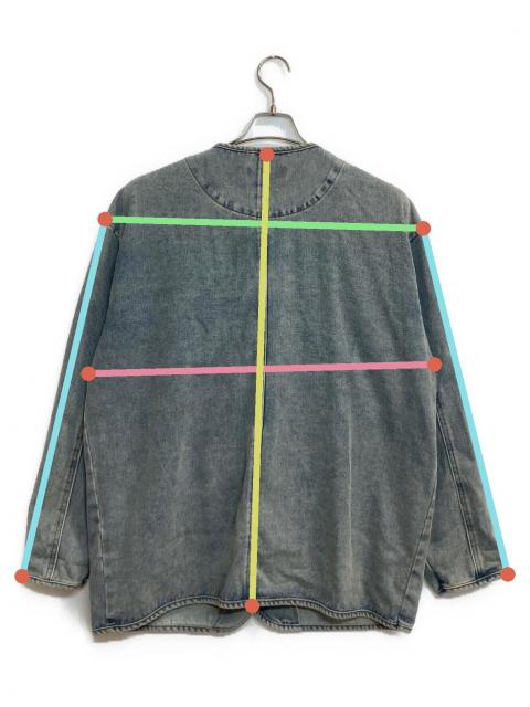 中古・古着通販】ARULLE (アリュール) ノーカラーデニムジャケット