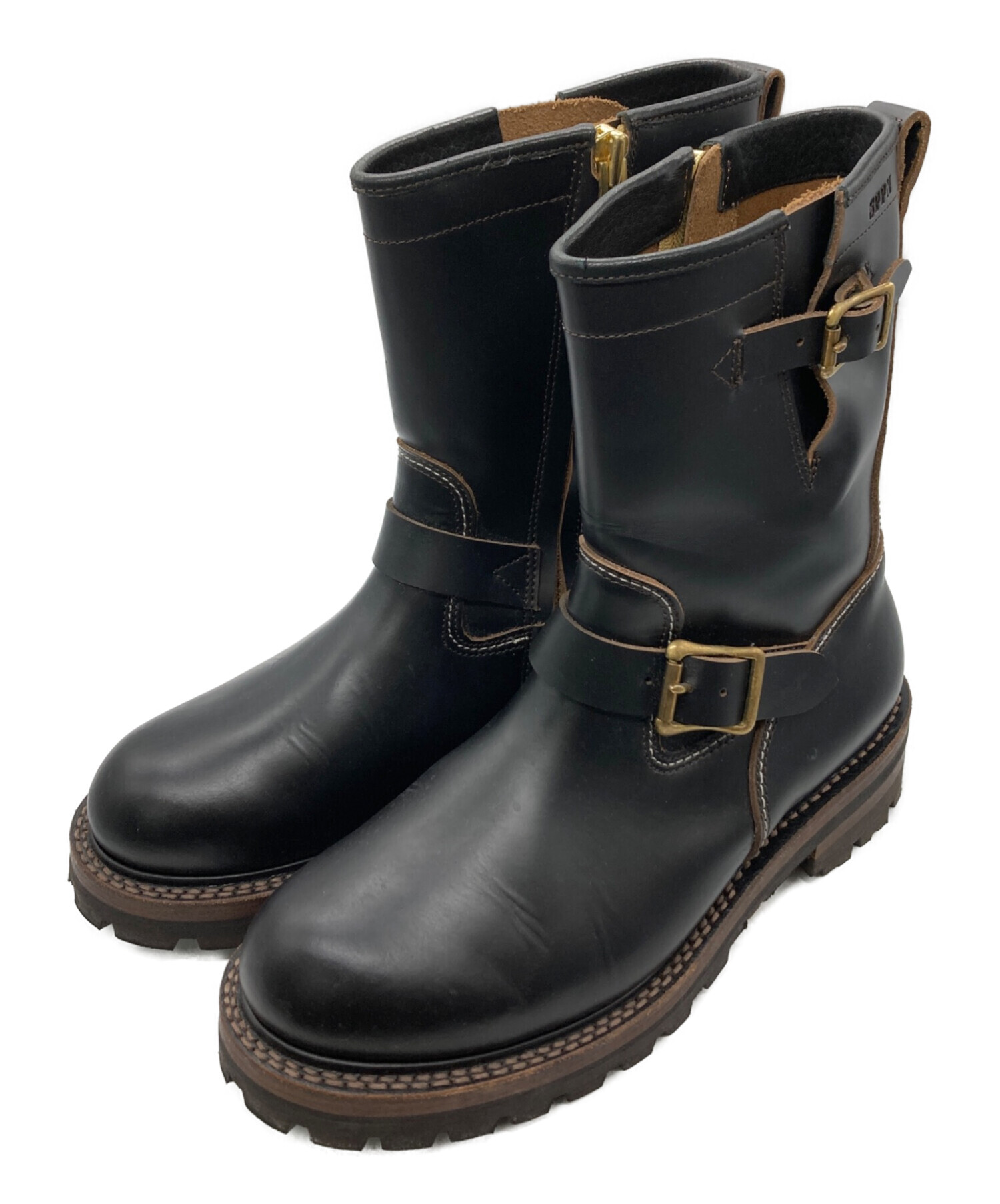 中古・古着通販】SPPN (スッピン) 9-INCH ENGINEER BOOTS ブラック 